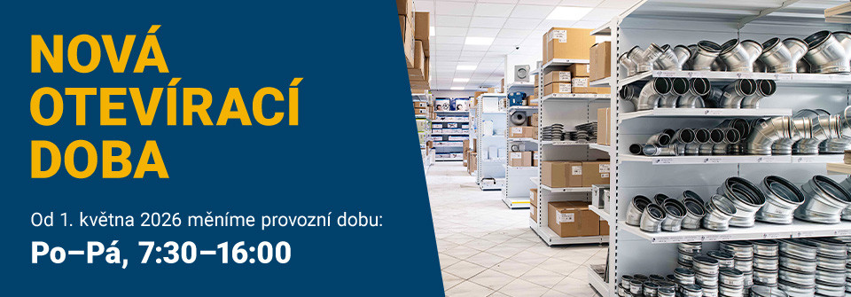 NOVÁ OTEVÍRACÍ DOBA